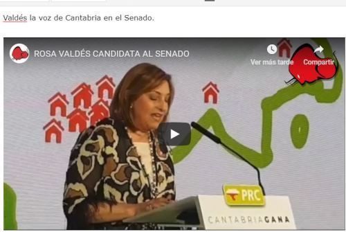 Valdés, la voz de Cantabria en el Senado