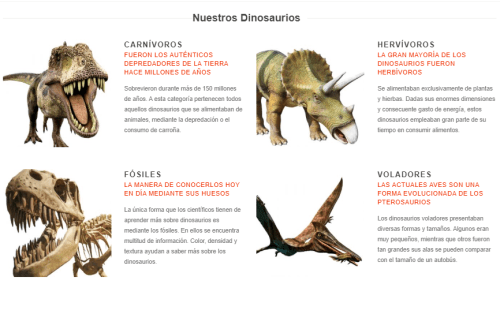 Exposición de dinosaurios animatrónicos