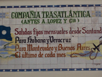 La Compañía Trasatlántica de Antonio López transportó desde Santander a tropas y, emigrantes a Santiago de Cuba y La Habana