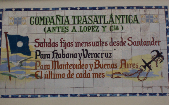 La Compañía Trasatlántica de Antonio López transportó desde Santander a tropas y, emigrantes a Santiago de Cuba y La Habana La Compañía Trasatlántica de Antonio López transportó desde Santander a tropas y, emigrantes a Santiago de Cuba y La Habana