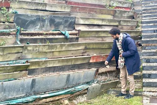 Abandono del parque de Las Llamas, “sin proyecto de ampliación a la vista y con parches en reparaciones”