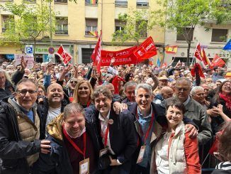 Zuloaga: “Vengo con la fuerza del viento del norte para apoyar a Sánchez y para frenar la intoxicación de la derecha”