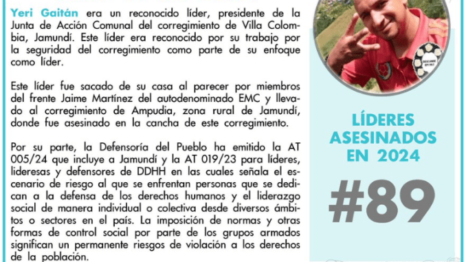 Grupos de asesinos colombianos siguen acribillando a inocentes con el silencio cómplice del mundo Grupos de asesinos colombianos siguen acribillando a inocentes con el silencio cómplice del mundo