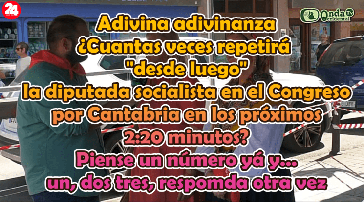 Adivina adivinanza ¿cuantas veces repite una diputada en el Congreso «desde luego» en 2:20 minutos? Adivina adivinanza ¿cuantas veces repite una diputada en el Congreso «desde luego» en 2:20 minutos?
