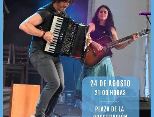 Sábado 24 de agosto, 21.00 Ramón Bueno y María Méndez en Comillas.
