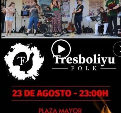 Viernes 23 de agosto, 23.00 Tresboliyu Folk en Gumiel de Izán