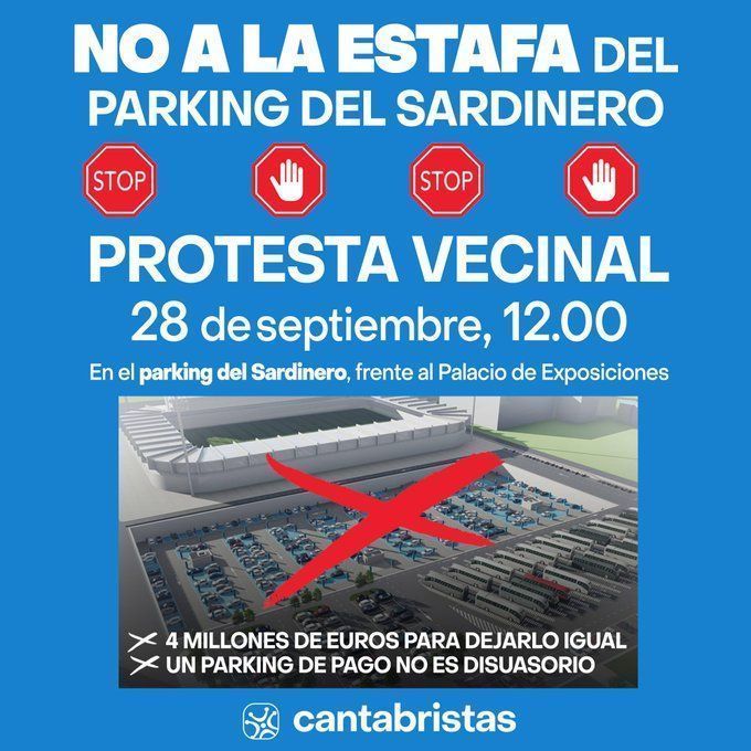 NO a la estafa del parking de El Sardinero