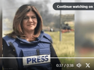 Al Estado Genocida de Israel el periodismo de Shireen Abu Akleh les persigue incluso después de matarla