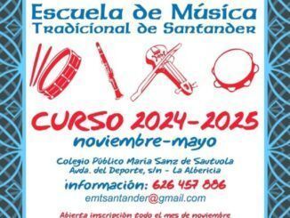 La Escuela de Música Tradicional de Santander comienza en noviembre.
