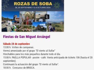 Sábado 28 de septiembre El Vientu al Sullar en Rozas de Soba