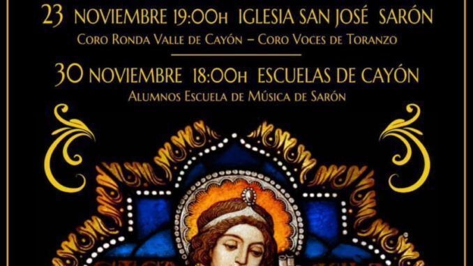 Sábado 23 y domingo 30 de noviembre Conciertos de Santa Cecilia en Cayón