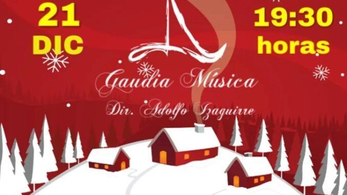 Sábado 21 de diciembre, 19.30 Gaudia Música en Guriezo