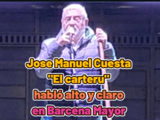 «El carteru» habló alto y claro en Barcena Mayor