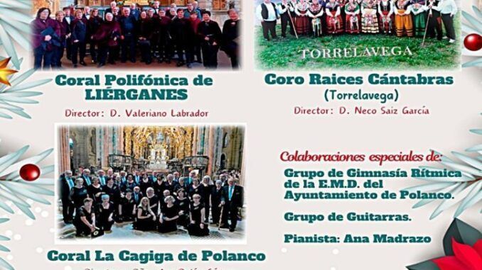 Sábado 21 de diciembre, 19.00 Ciclo de Villancicos Ayuntamiento de Polanco Sábado 21 de diciembre, 19.00 Ciclo de Villancicos Ayuntamiento de Polanco