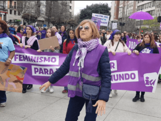 Manifestación del 8 de marzo en Santander en el Día de la Mujer