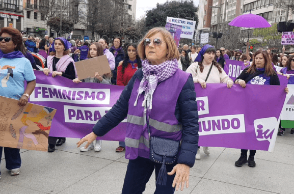 Manifestación del 8 de marzo en Santander en el Día de la Mujer