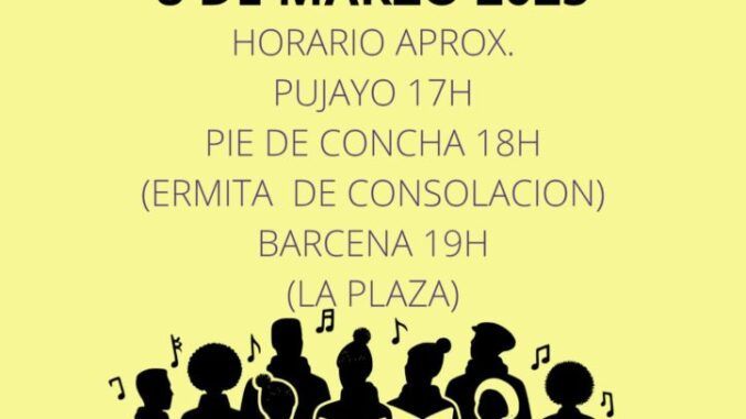 Sábado 8 de marzo Marzas en Bárcena de Pie de Concha Sábado 8 de marzo Marzas en Bárcena de Pie de Concha