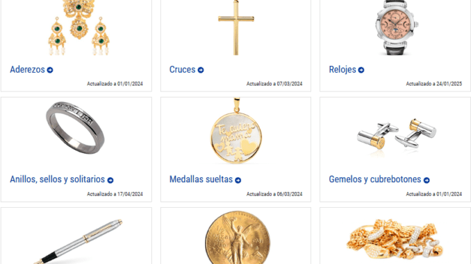 Publicación on-line de joyas intervenidas Publicación on-line de joyas intervenidas