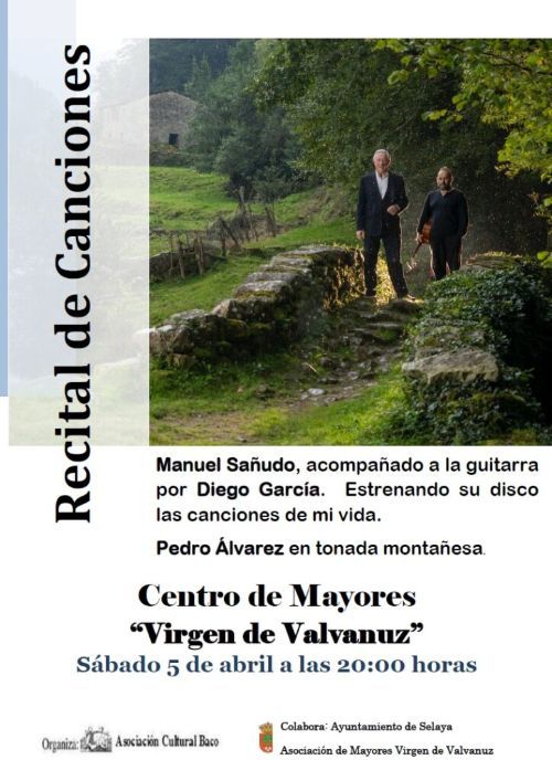Del jueves 27 de marzo al sábado 5 de abril Próximas actuaciones de Manuel Sañudo