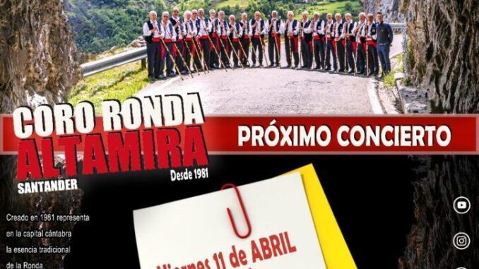 Viernes 11 de abril, 20.00 Coro Ronda Altamira en el Madrazo.