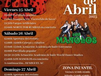 Del 25 al 27 de abril Feria de Abril en Laredo con Los Manolos en concierto