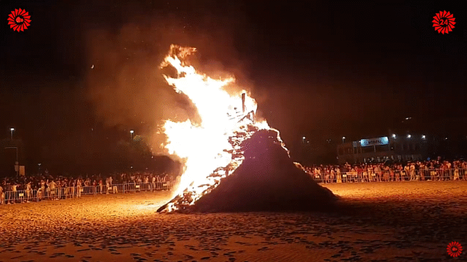 Santander celebra San Juan con la tradicional hoguera