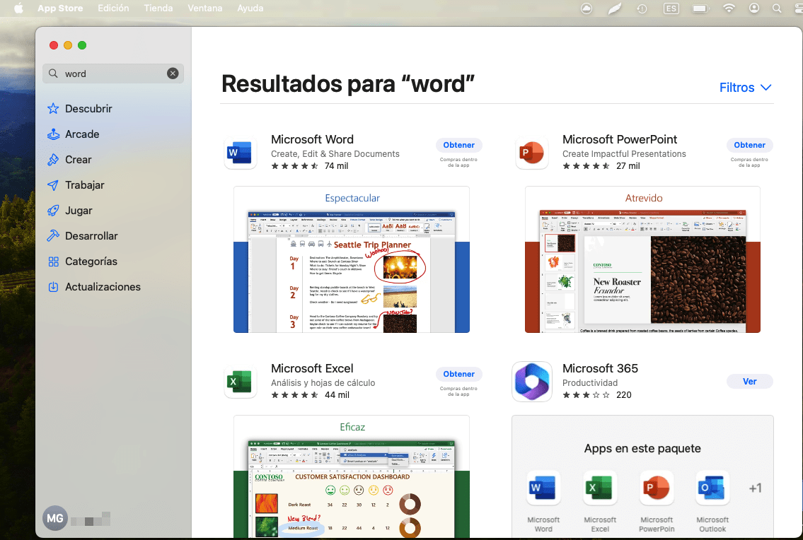 Resultados para Word