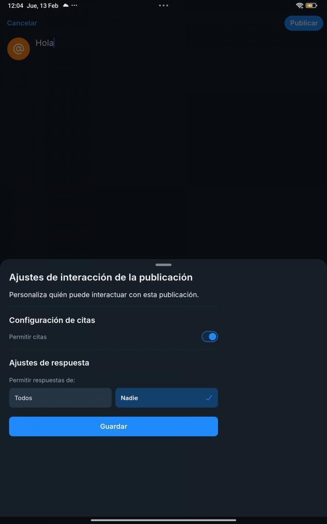 Ajustes de Interacción, parte 2