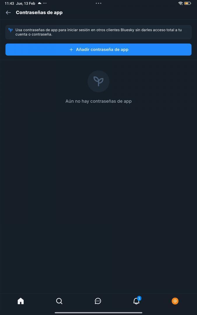 Contraseñas de app