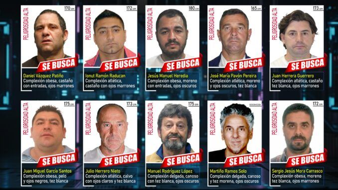 La Policía Nacional solicita la colaboración ciudadana para detener a los fugitivos más buscados