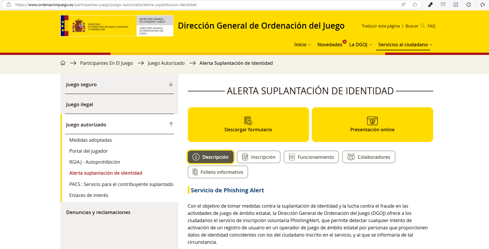 Dirección General de Ordenación del Juego