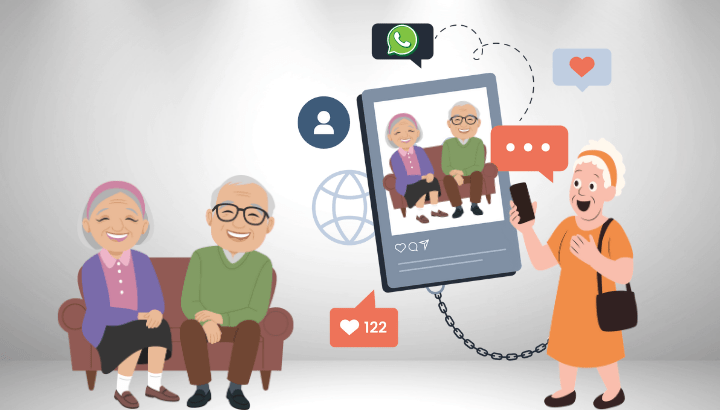 Las redes sociales y WhatsApp ya no tendrán secretos para ti con ‘Experiencia Senior’ Sénior utilizando las redes sociales