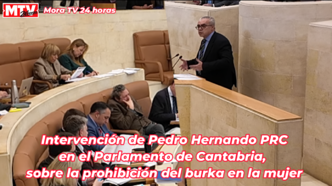 Pedro Hernando habló claro en el Parlamento de Cantabria sobre el burka