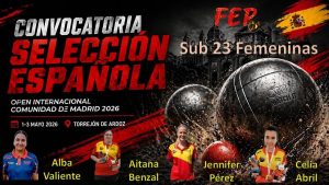 Marina, Celia y Jenni, convocadas por la Selección Española de Petanca