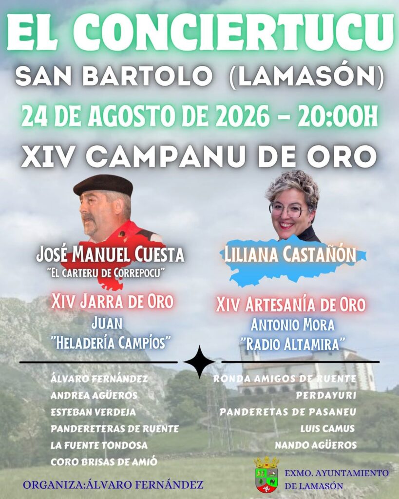 Antonio Mora recibirá «La Artesanía de Oro» en el XIV Conciertucu en Lamasón el día 24 Antonio Mora recibirá «La Artesanía de Oro» en el XIV Conciertucu en Lamasón el día 24