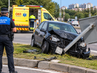 Un conductor resulta herido n Torremar tras salirse de la vía y dar positivo en drogas