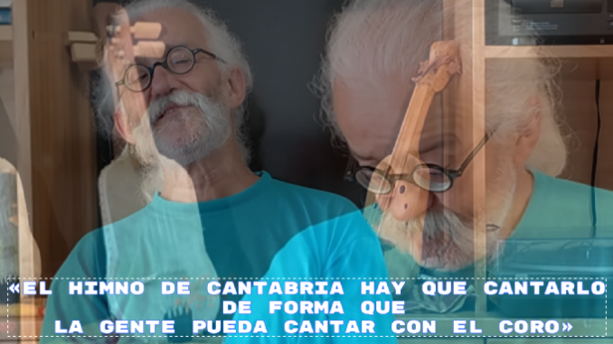 César Higuera: «El Himno de Cantabria hay que cantarlo de forma que la gente pueda cantar con el coro»