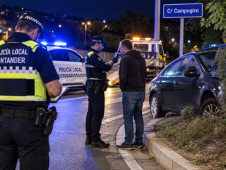 Un conductor da positivo en cocaína tras sufrir una salida de vía en Santander