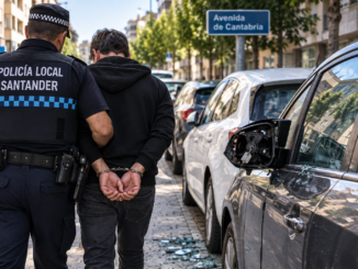Detenido en Santander tras romper los retrovisores de cuatro vehículos estacionados