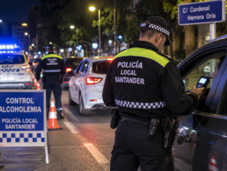 Dos conductores dan positivo en alcoholemia en el mismo control de la Policía en Santander