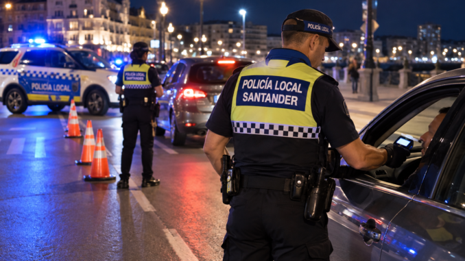Controles de alcohol y drogas dejan varios positivos durante la noche en Santander