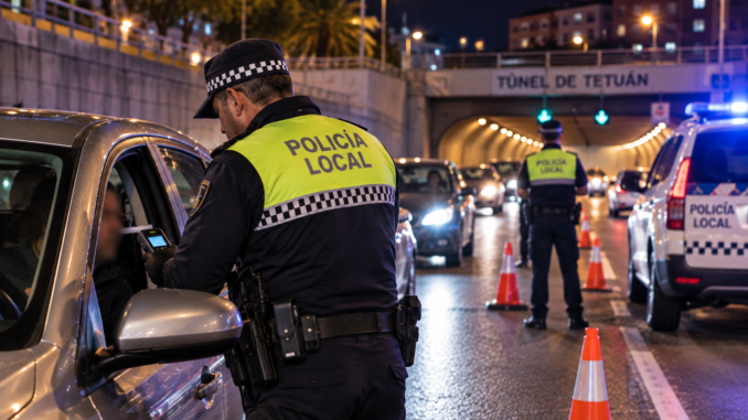 Dos conductores dan positivo en alcohol en Vía Cornelia y el Túnel de Tetuán