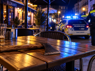 Detenidos dos hombres en Santander por agredir a su pareja y amenazar con un hacha a un joven