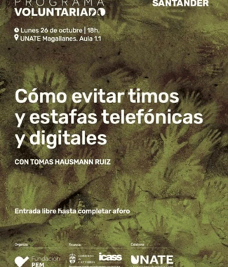 Santander acoge una charla gratuita sobre cómo evitar timos y estafas telefónicas y digitales Santander acoge una charla gratuita sobre cómo evitar timos y estafas telefónicas y digitales